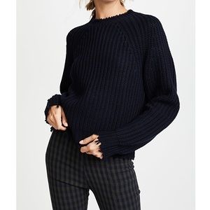 Zadig & Voltaire chunky raw edge sweater small